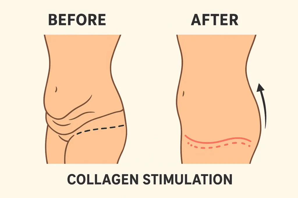 Before and after results for sagging skin after weight loss injections Middlesex