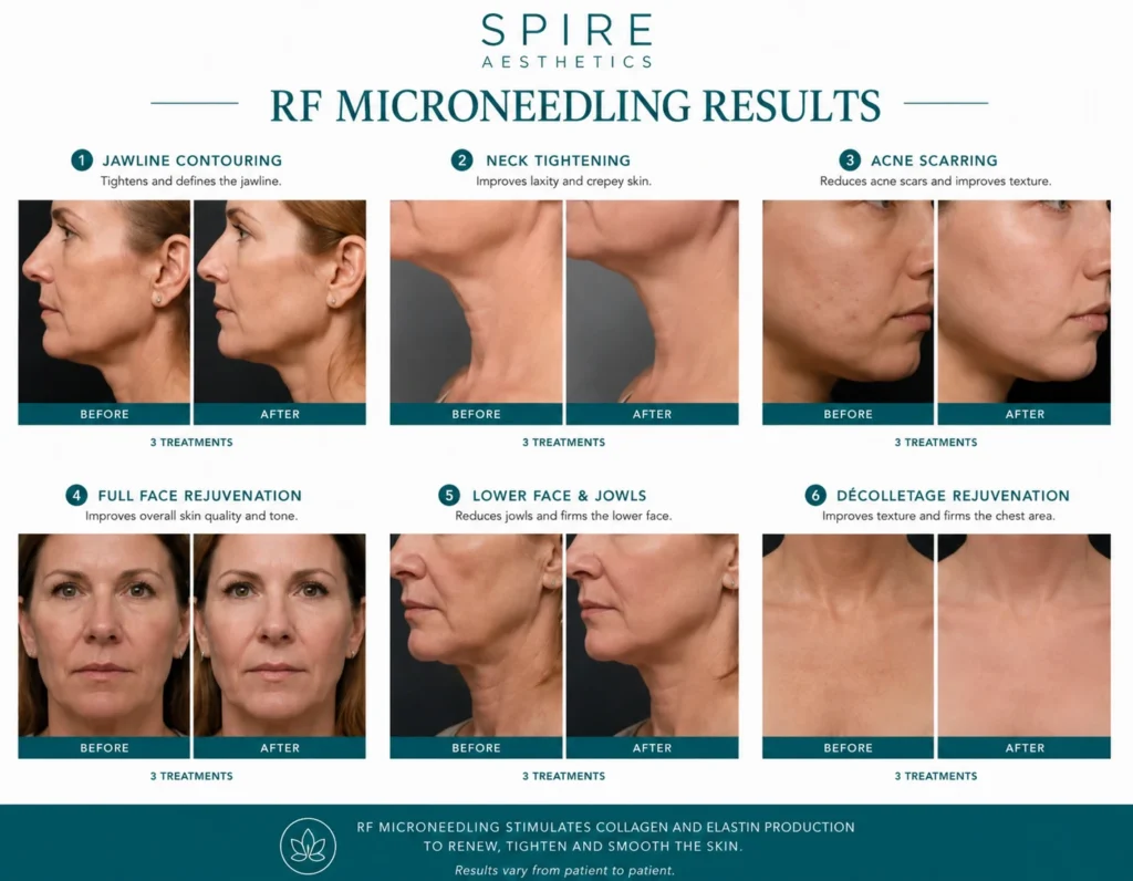 RF Microneedling Skin tightening Middlesex results