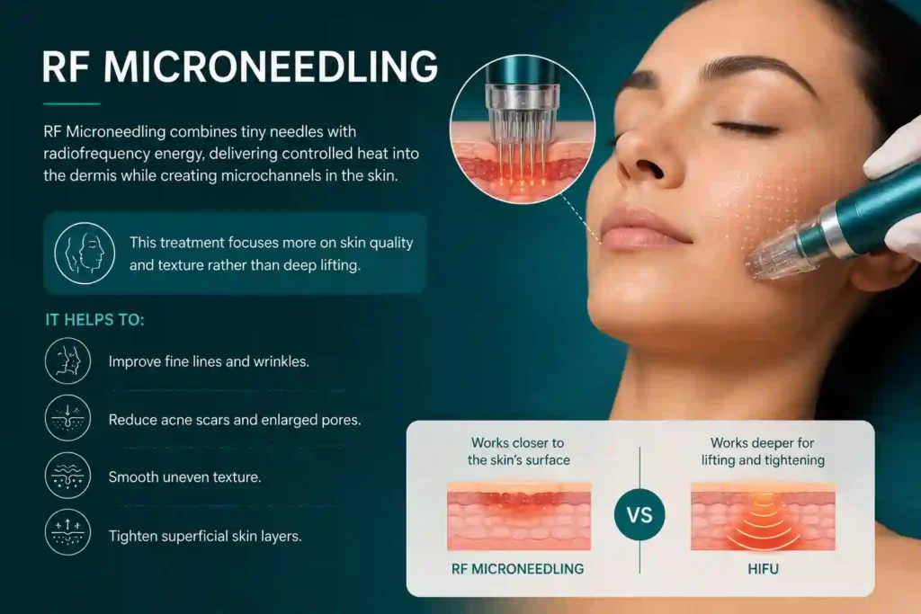 What Does RF Microneedling Do That HIFU Alone Cannot Middlesex