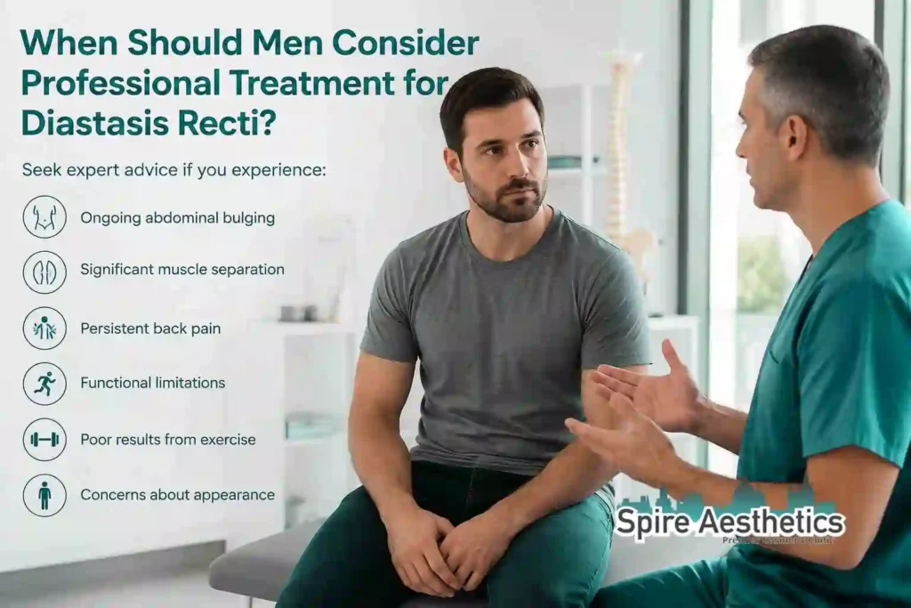 When Should Men Consider Professional Treatment for Diastasis Recti Middlesex?