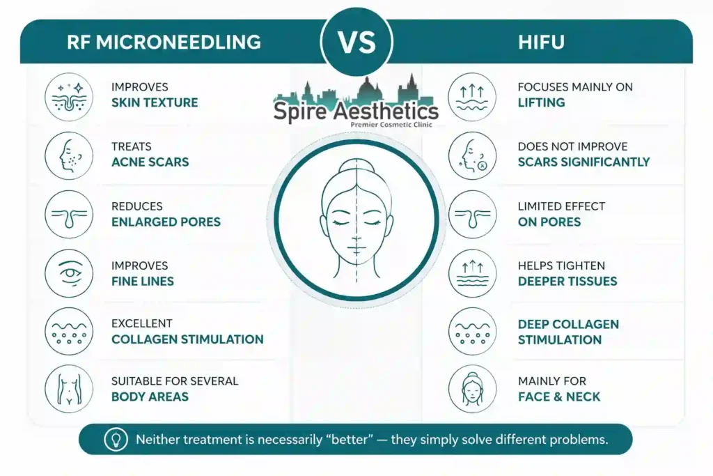 RF Microneedling vs HIFU: Which Treatment Gives Better Results Middlesex?